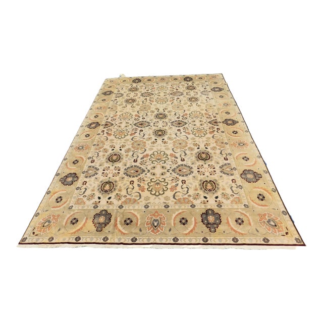 Vintage Hand Knotted Palatial Wool Pile Rug. 15'5"x 21'3" For Sale