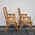 Chippendale Late 20th Century Lexington Chinese Chippendale Faux Bamboo Rattan Dining Arm Chairs, Set of 4 For Sale - Image 3 of 15