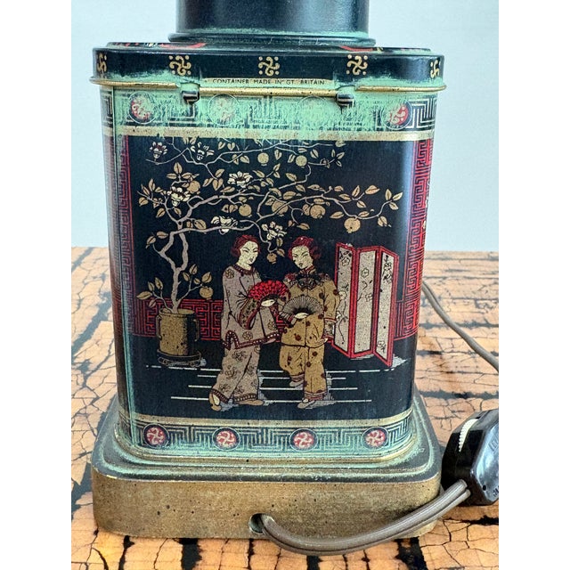 Frederick Cooper 1960s Frederick Cooper Style Petite Tea Canister Lamp For Sale - Image 4 of 11