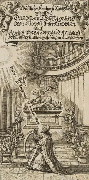 J. Meyer, Title of an Ecclesiastical Ledger, 17th-Century, Etching
