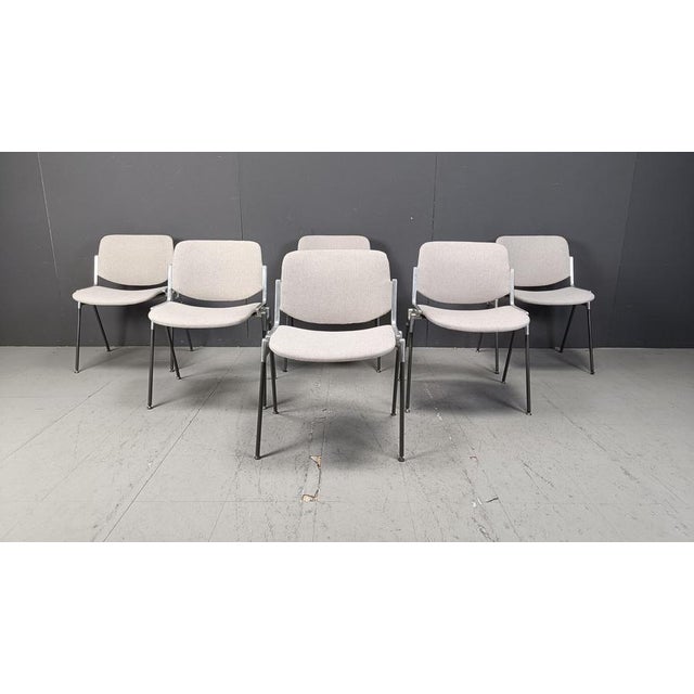 Vintage DSC 106 Side Chairs by Giancarlo Piretti for Castelli, 1970s, Set of 6 For Sale - Image 14 of 18