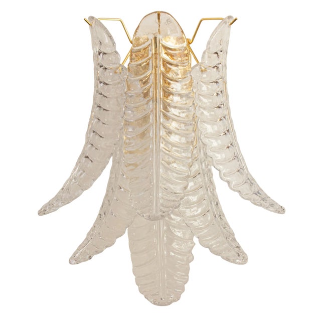 Wall Sconce in Clear Murano Glass, 1990s For Sale - Image 13 of 13