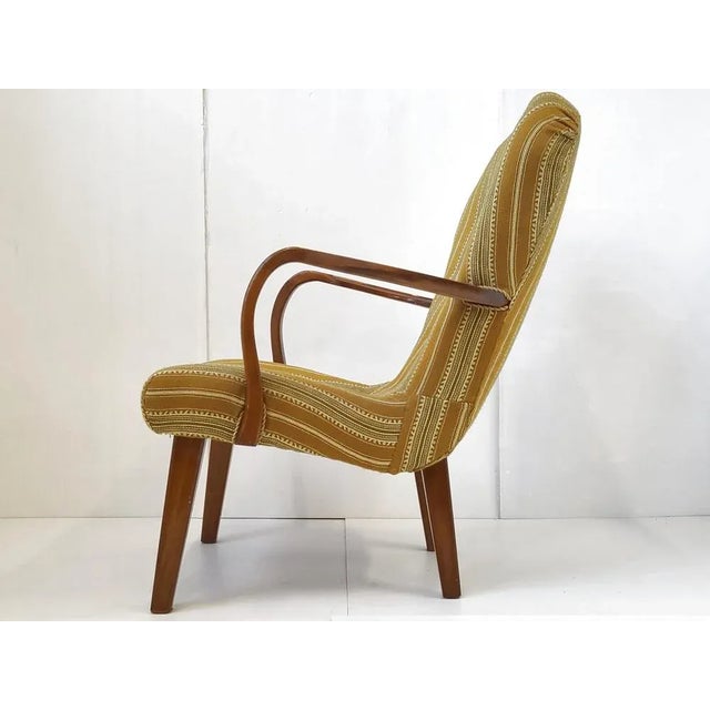 Brown Set of Danish Armchairs in the Style of Philip Arctander, 1940s For Sale - Image 8 of 13