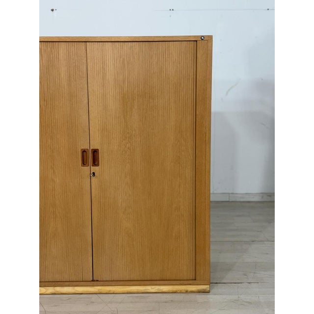 Danish Roller Shutter Cabinet For Sale - Image 3 of 16