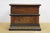Wood Antique Victorian Oak Grand Tour Box Neoclassical Inlay Greek Key Vanity Drawer For Sale - Image 7 of 16