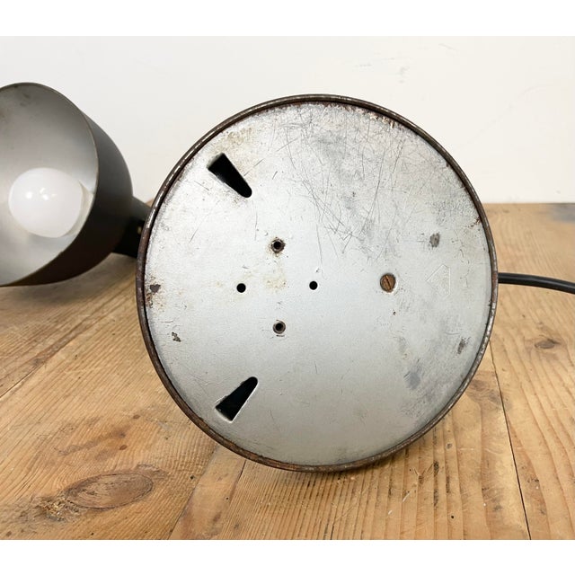 Black Industrial Table Lamp from Siemens, 1930s For Sale - Image 12 of 16