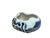 1990s Tiny Small Blue White Oriental Abstract Graphic Porcelain Container For Sale - Image 5 of 9