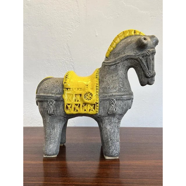 High Horse Sculpture by Aldo Londi for Bitossi Ceramiche, Italy, 1960s, in Flawless conditions. Designed 1960 to 1969 This...