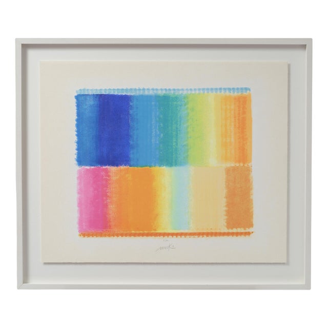 Heinz Mack, Untitled, 20th Century, Silkscreen, Framed For Sale