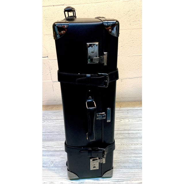 Asprey Londoner Trolley, Black Cross Hatch Suitcase For Sale - Image 16 of 18