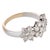 Vintage 1.70 Carat Diamond 18k White Gold Floral Ring, Size 6.5 For Sale - Image 4 of 6