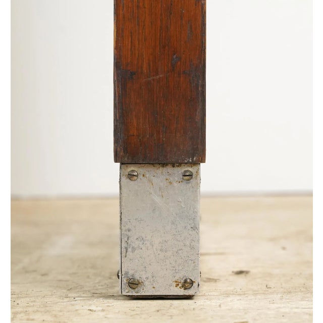 Art Deco Wood & Vinyl Console Table For Sale - Image 10 of 10