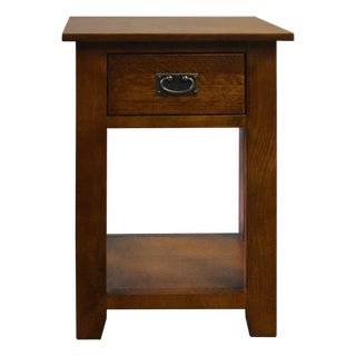 Mission 1 Drawer Nightstand - Walnut (Aw) For Sale