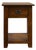 Mission 1 Drawer Nightstand - Walnut (Aw) For Sale