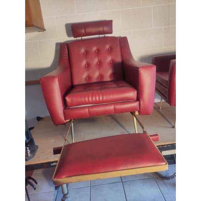 Postmodern Vintage Relaxing Lounge Chairs, 1950s, Set of 2 For Sale - Image 3 of 11