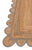 Textile Grey Trim Jute Scallop Braided Handmade Rug - 9'x12' For Sale - Image 7 of 11