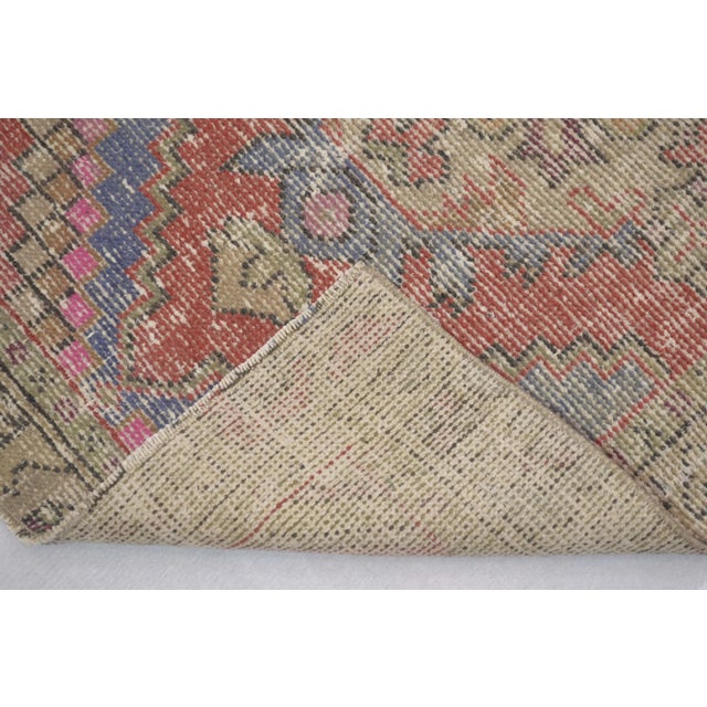 Folk Art 1970's Warm Vintage Turkish Hand-Knotted Hallway Runner Rug 2'9" X 9'2" For Sale - Image 3 of 13