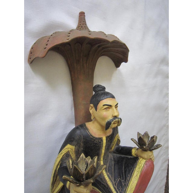 Chinoiserie Chinoiserie Chalkware Wall Bracket For Sale - Image 3 of 6