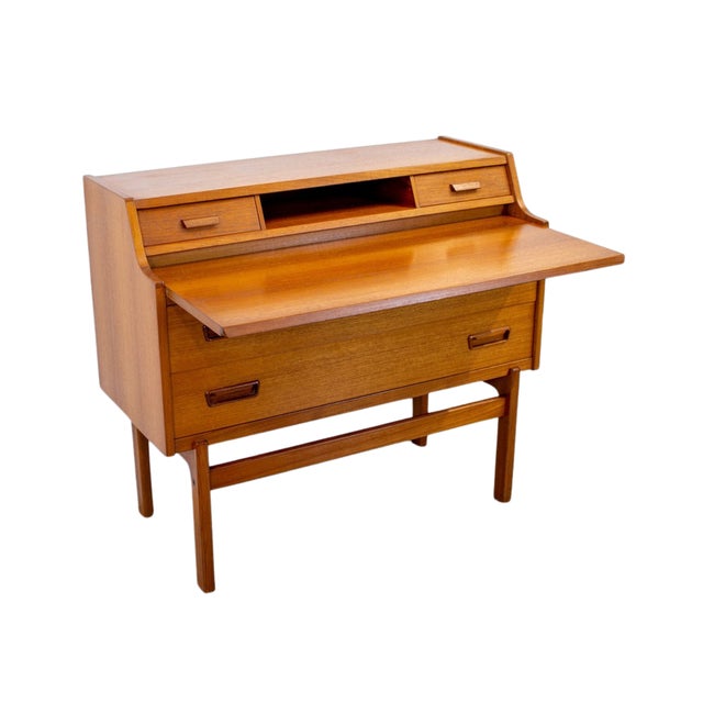 Introducing the Iversen Bureau, a stunning example of mid-century Scandinavian design created by Arne Wahl Iversen for...