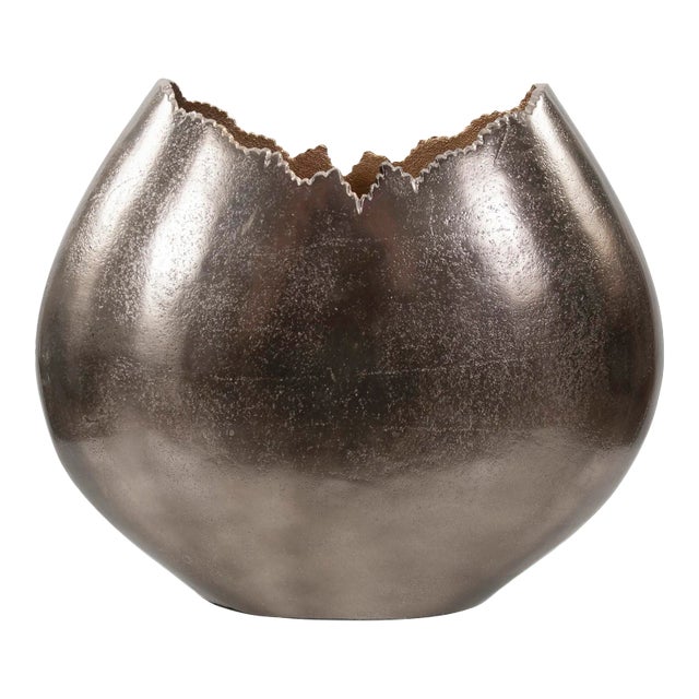 The Baniff Jagged Edged Disc Vase, Large For Sale