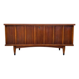 Vintage Mid Century Walnut Cedar Chest by Lane For Sale