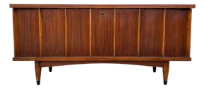 Vintage Mid Century Walnut Cedar Chest by Lane