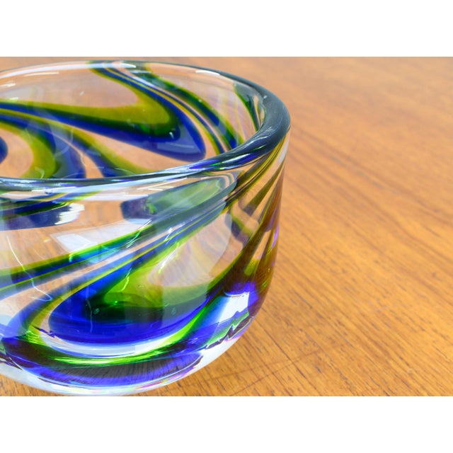 Swedish Mid-Century Glass Vase, 1960s For Sale - Image 4 of 5