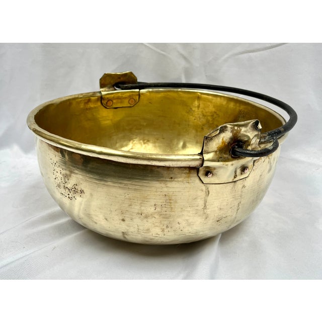Early 20th Century French Handcrafted Brass Pot/Planter For Sale - Image 13 of 13