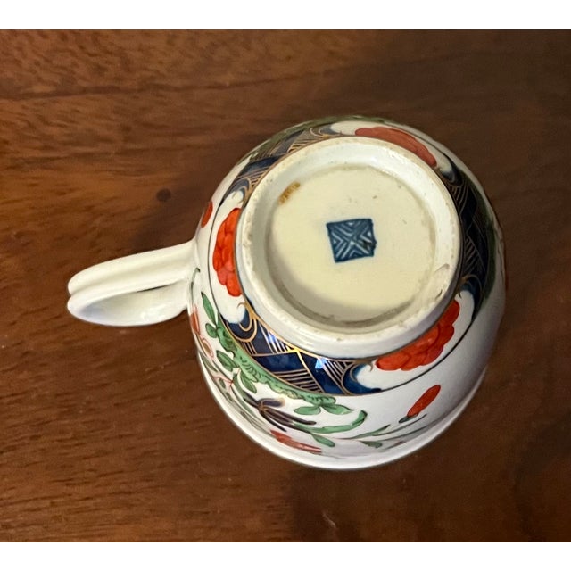 Antique 18th Century Georgian Worcester Porcelain First Period Imari Coffee Cup in the Kempthorne Pattern, Circa 1768 For Sale - Image 13 of 15