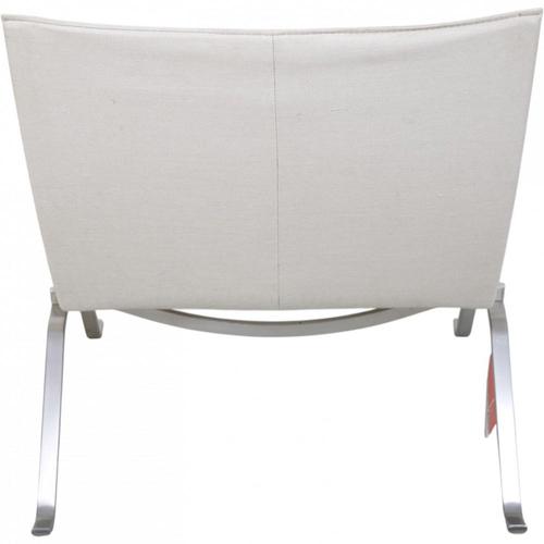 Brown PK22 Lounge Chair in Canvas Fabric by Poul Kjærholm, 2007 For Sale - Image 8 of 17
