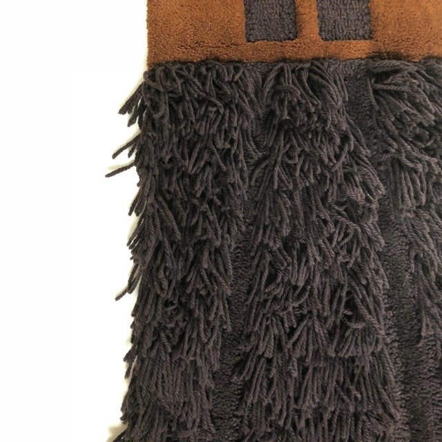 Textile Modernist LJ6 Wall Rug by Ewald Kröner for Schloss Hackhausen, Germany, 1970s For Sale - Image 7 of 18