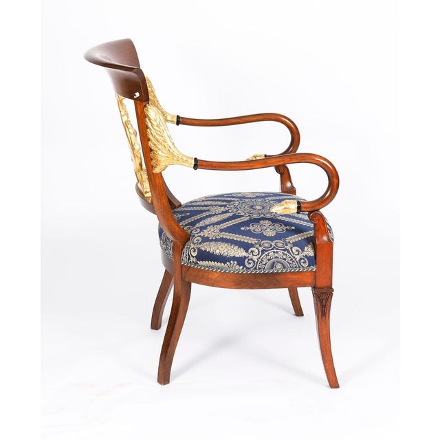 Antique Italian Neoclassical Giltwood Armchairs, 1890s, Set of 2 For Sale - Image 5 of 18