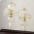 Murano Glass Table Lamps in Crystal Color Line Straight & Gold Leaf, Italy, 2000s, Set of 2 For Sale - Image 3 of 17