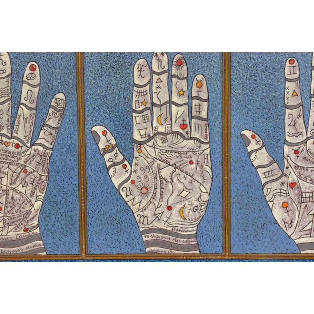 Mino Meno, Lettura Zodiacale, Oil Painting, 1980s For Sale - Image 3 of 5