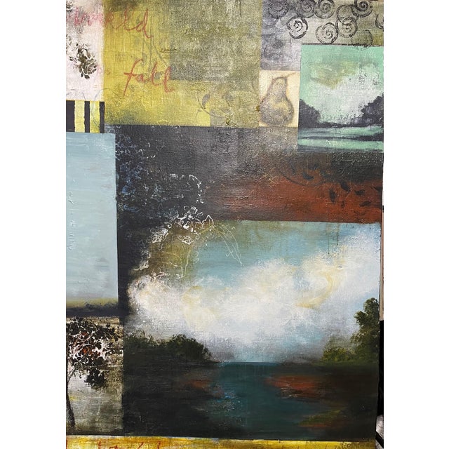 Cheryl Warrick, Abstract Mixed Media Painting African American Woman Artist Cheryl Warrick, 1999 For Sale - Image 9 of 18