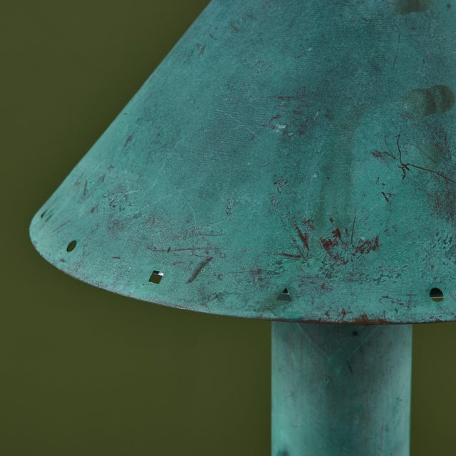 Ron Rezek Verdigris Table Lamp For Sale - Image 15 of 17