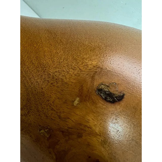 Mid-Century Turned Teak Vase, 1960s For Sale - Image 10 of 12