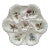 Majolica Flowers Oyster Plate Longchamp, Circa 1900 For Sale