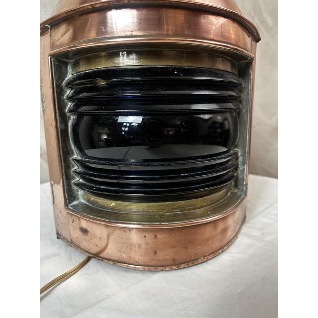Blue Copper Boat Lantern, 1890s For Sale - Image 8 of 15
