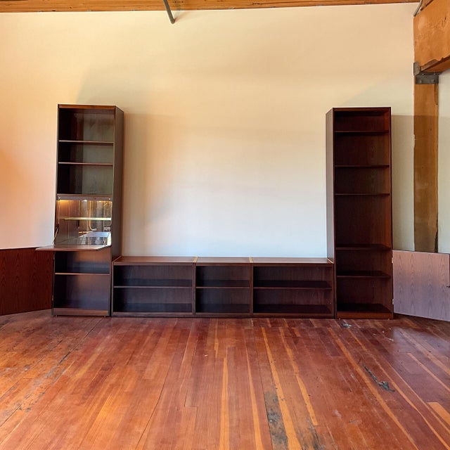 Mid-Century Modern 1960s Omann Jun Scan-Flex Rosewood Cabinets For Sale - Image 3 of 18