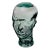Late 20th-Century Recycled Glass Mannequin Head Sculpture For Sale
