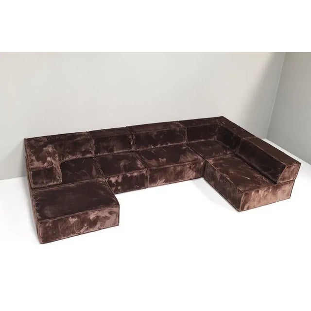 Brown Chocolate Brown COR Trio Sectional Sofa, 1972, Set of 11 For Sale - Image 8 of 18