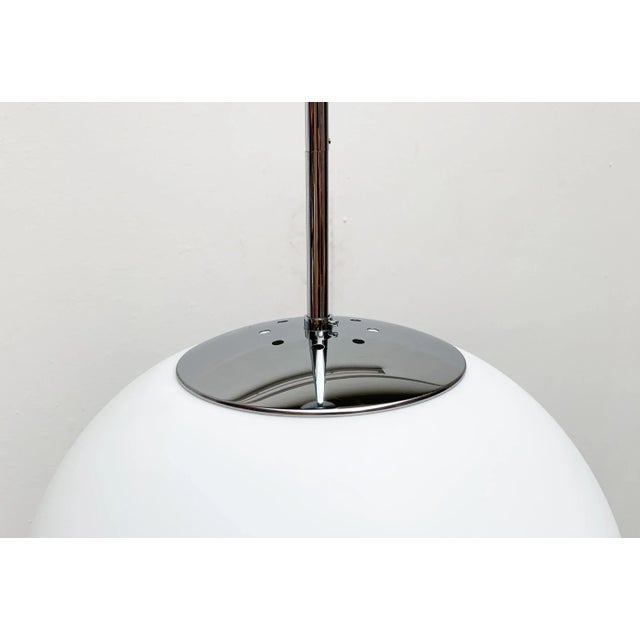 Vintage German Space Age Glass Ball Pendant Lamp from Limburg For Sale - Image 11 of 18