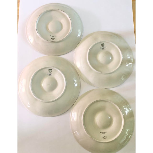 Mid 20th Century Vintage Theodore Haviland Limoges Porcelain Oyster Plates- Set of 4 For Sale - Image 5 of 9