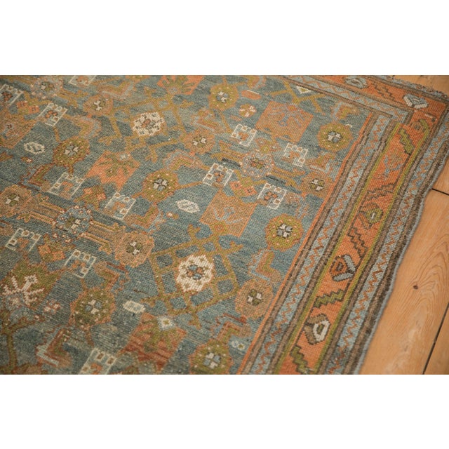 Sky Blue Vintage Distressed Mehreban Rug - 3'11" x 5'9" For Sale - Image 8 of 10