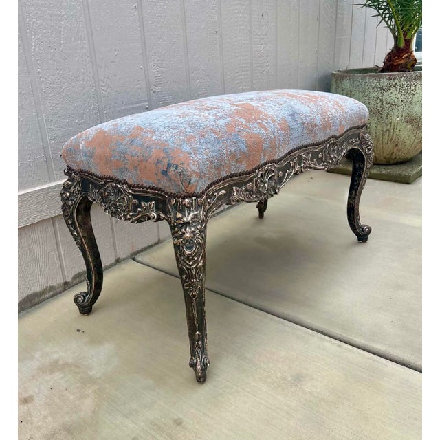 Handsome high quality bench produced in Los Angeles workshops by talented craftsmen for Panache Designs.