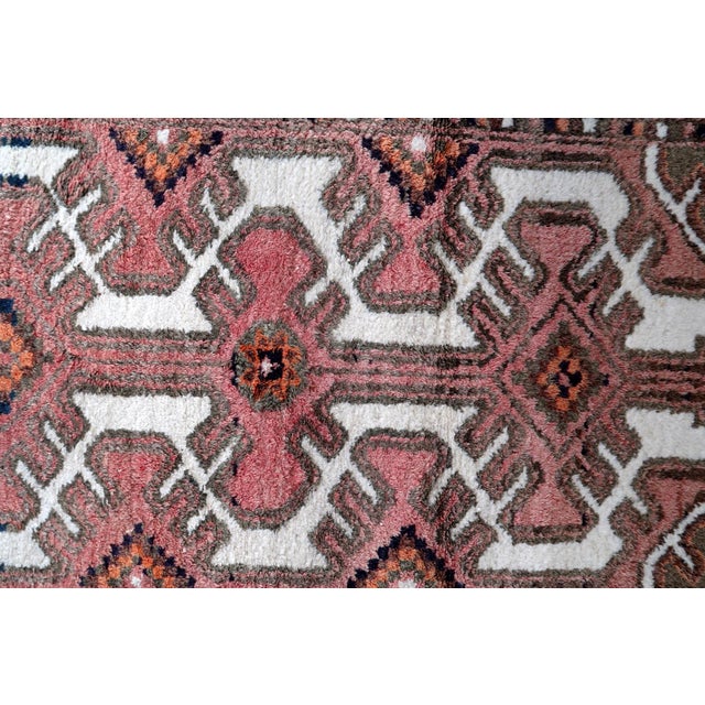 Textile 1970s, Handmade Vintage Persian Hamadan Rug 2.3' X 3.9 For Sale - Image 7 of 9