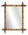 French Style Decorative Faux Bamboo Wall Mirror For Sale