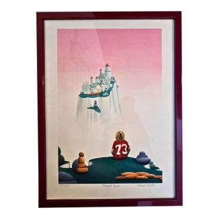 1970s Michel Pellus "Punny's Dream" Surreal Realism Art For Sale