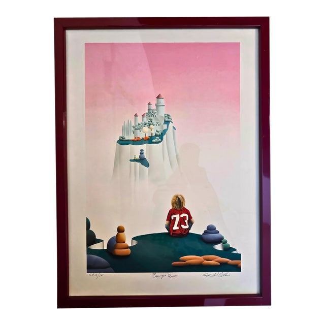 1970s Michel Pellus "Punny's Dream" Surreal Realism Art For Sale